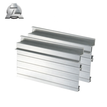 alta qualidade limite de piso de porta de alumínio 6063 t5 prata